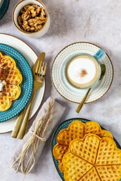 Mäser 931944 Tafelservice Prospero Für 4 Personen, Porzellan, Blau (1 Set, 8-teilig) -LuxeTafel Verkäufe 9036ef86d8f28fa6cd878ed0da5a0836