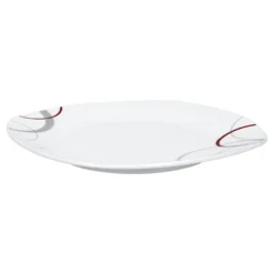 Kaffeeservice Palazzo 18tlg. - Weiß MitNachbildung-Kreisen In Grau Und Dunkelrot - Für 6 Personen -LuxeTafel Verkäufe 921df45d24e9a68954df52dce47003e1