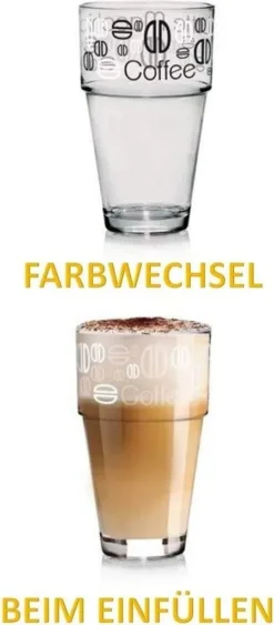 6er Set Latte Macchiato Glas