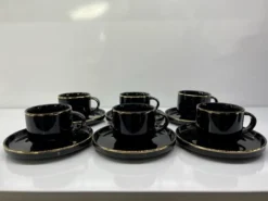 12tlg. Espressoservice Espresso Service Tassen Untertassen Schwarz (D029) 5 12tlg. Espressoservice Espresso Service Tassen Untertassen Schwarz (D029) -LuxeTafel Verkäufe a21e1b48947864922377adc62f4d286f