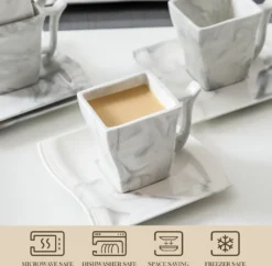 MALACASA, Serie Flora, 36 Tlg. Marmor Porzellan Kaffeeservice Geschirrset Mit 12 Kuchenteller, 12 Tasse 220ml, 12 Untertasse Für 12 Personen 9 MALACASA, Serie Flora, 36 Tlg. Marmor Porzellan Kaffeeservice Geschirrset Mit 12 Kuchenteller, 12 Tasse 220ml, 12 Untertasse Für 12 Personen -LuxeTafel Verkäufe a767c3c01b22b9af2b08cf9e02113724