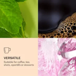 DUOS 6X 410ml Jumbo Doppelwandige Thermo-Gläser + 6X Edelstahl-LÖFFEL, Für Latte Macchiato, Cocktails, Vorspeisen By Feelino -LuxeTafel Verkäufe aa021545678e5119aee38d7c0fb03b8d