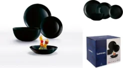 Geschirr Luminarc 9311622 Schwarz Gehärtetes Glas (19 Pcs) -LuxeTafel Verkäufe aa22e58097d5b006acbf27a2a292fef5