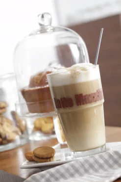 Leonardo Latte Macchiatto Becher 'Solo LM' Mit Löffel, 400ml, Ø 8,5 X 14,7cm (4er Set) -LuxeTafel Verkäufe b88f5cc57cd9be35bea7e1baac1ea5d9