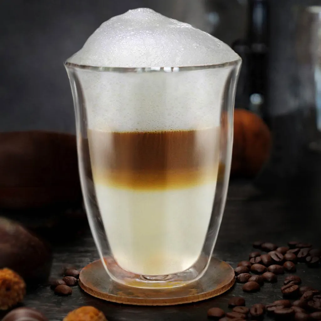 Creano Doppelwandige Gläser 250ml „DG-V“, 4er Set, Thermoglas Doppelwandig Aus Borosilikatglas, Kaffeegläser, Teegläser, Latte Gläser, Doppelwandgläser 7 Creano Doppelwandige Gläser 250ml „DG-V“, 4er Set, Thermoglas Doppelwandig Aus Borosilikatglas, Kaffeegläser, Teegläser, Latte Gläser, Doppelwandgläser – Bild 7