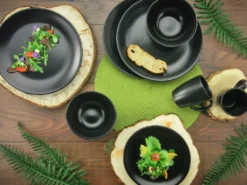 CreaTable 25833 Kombiservice Black Matt Für 4 Personen, Steinzeug, Schwarz (1 Set, 16-teilig) -LuxeTafel Verkäufe bb208ecb69582d205cc25259a9d7e918