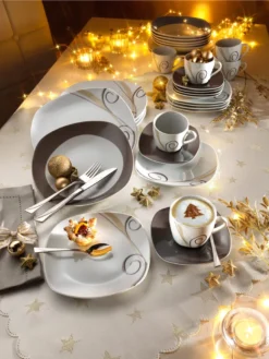 Van Well 18tlg. Kaffeeservice Porzellan Weiß 18 Tlg. -LuxeTafel Verkäufe bdbba0db449787295f88e4b048402986