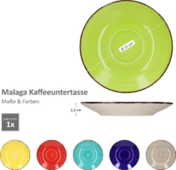 18tlg Kaffeeservice Malaga Kaffee Tee-Gedeck 6Pers Kaffeetassen Dessertteller Abstrakt Handbemalt -LuxeTafel Verkäufe c1be9b0f925a512a437f8f7e3b48bf5a