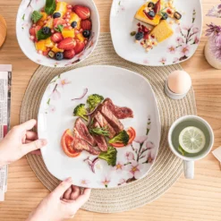 VEWEET Porzellan Kombiservice 'Annie', 40 Teilig Geschirrservice Für 8 Personen, Frühstückservice Mit Je 8 Eierbecher, Kaffeebecher 350 Ml, Müslischalen, Dessertteller Und Flachteller -LuxeTafel Verkäufe c27a5ff9cb7c9461d5d7e9fefab80b19