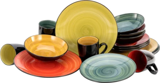 CreaTable 20210 Kombiservice Samoa Für 4 Personen, Steinzeug, Mehrfarbig (1 Set, 16-teilig) 5 CreaTable 20210 Kombiservice Samoa Für 4 Personen, Steinzeug, Mehrfarbig (1 Set, 16-teilig) -LuxeTafel Verkäufe c30b8c7a5bb098692c719adbb29c1e98