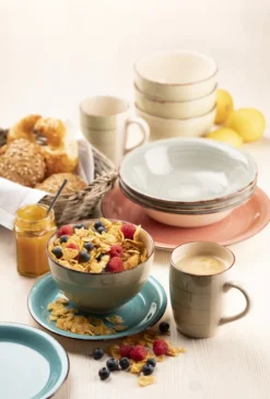 Mäser 931499 Lumaca Vintage Geschirr-Set Für 4 Personen, Handbemaltes Keramik Kombiservice, Steingut, Bunt, 16-teilig (1 Set) -LuxeTafel Verkäufe c46df559f097f1a67db40a8a61eda8bb 2