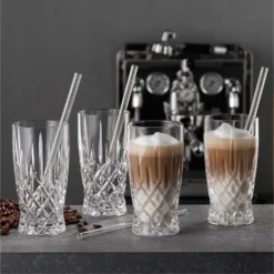 Nachtmann Latte Macchiato Set/4 + 4 Glastrinkhalme 7604/8tlg. Noblesse 104671 10 Nachtmann Latte Macchiato Set/4 + 4 Glastrinkhalme 7604/8tlg. Noblesse 104671 -LuxeTafel Verkäufe c4ffe78611215c19557876463ad56aa6