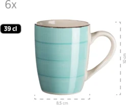 Mäser 931614 Kombiservice Lumaca Für 6 Personen, Steingut, Türkis (1 Set, 30-teilig) -LuxeTafel Verkäufe c6e892cc2b04d4e2258bb48bd806ac16