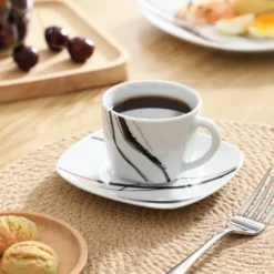 VEWEET Tafelservice 'Teresa' Aus Porzellan, 60-tlg Kombiservice Mit Kaffeetassen 175 Ml, Untertasse, Dessertteller, Speiseteller Und Suppenteller, Komplettservice Für 12 Personen -LuxeTafel Verkäufe c7d219eceb6e3e0b9eb1a8d5ecfd3e23