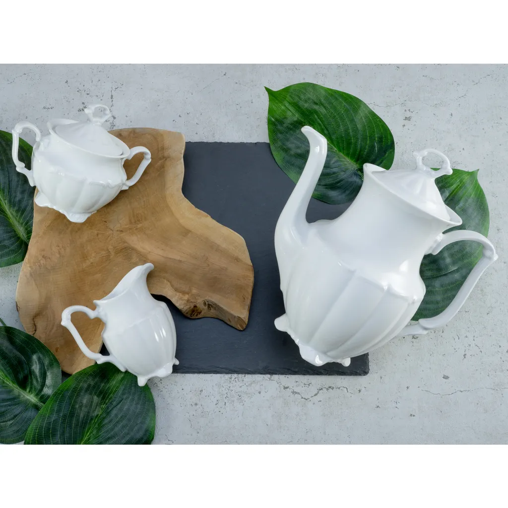 CreaTable 16028 Kaffeegarnitur Maria Theresia Für 1 Personen + Uni, Porzellan, Weiß (1 Set, 3-teilig) 3 CreaTable 16028 Kaffeegarnitur Maria Theresia Für 1 Personen + Uni, Porzellan, Weiß (1 Set, 3-teilig) – Bild 3