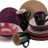 CreaTable 22458 Kombiservice Very Berry Für 4 Personen, Steinzeug, Mehrfarbig (1 Set, 16-teilig)
