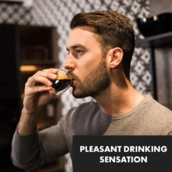 Klarstein Glaswerk Vienna Doppelwandige Gläser , Thermoglas , Trinkglas , Espresso-, Kaffee- Und Shotglas , 4 Stück , Für Heiße Und Kalte Getränke , 80 Ml , Borosilikatglas , Hitze- Und Kältebeständig , Handgemacht , Spülmaschinenfest , Thermoeffekt -LuxeTafel Verkäufe d10be72feee15fc331922b1d5afcf375