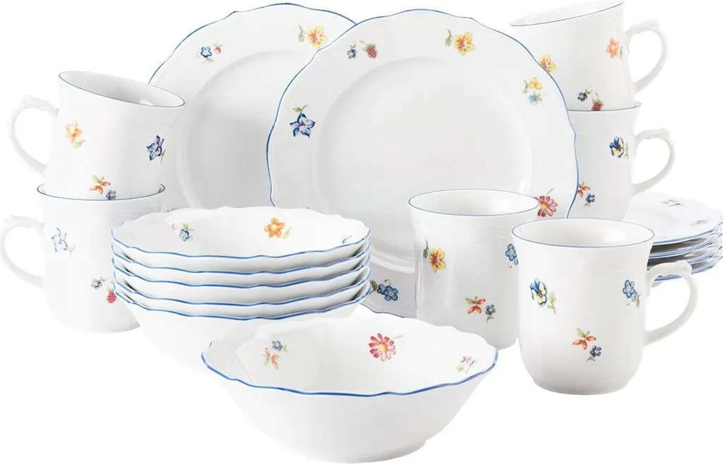 Seltmann Weiden Frühstück-Set Sonate Bunt Landhaus Traditionell 1 Seltmann Weiden Frühstück-Set Sonate Bunt Landhaus Traditionell