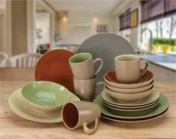 CreaTable 22563 Kombiservice Urban Jungle Für 4 Personen, Steinzeug, Mehrfarbig (1 Set, 16-teilig) -LuxeTafel Verkäufe d676ff8816be3d768ab045c96c3bfe94