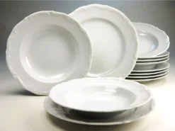 CreaTable 16135 Kombiservice Maria Theresia Für 6 Personen, Porzellan, Weiß (1 Set, 30-teilig) -LuxeTafel Verkäufe d9a5413012f2a6fa152fe2a93752c78f