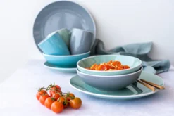 Mäser 931770 Kombiservice Elissa Für 6 Personen, Steinzeug, Türkis (1 Set, 24-teilig) -LuxeTafel Verkäufe d9d09cefffba750bdab89dab529fb8d9