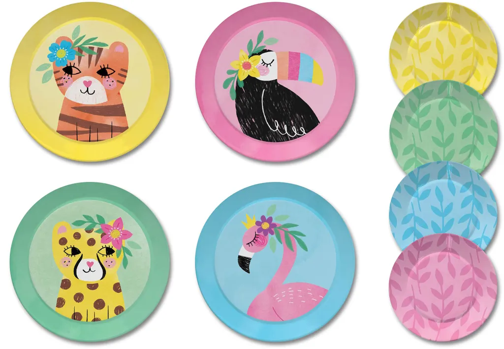 Kinderspiel Zinn Teeservice & Tragetasche, 15-teilig - Safari Design 4 Kinderspiel Zinn Teeservice & Tragetasche, 15-teilig - Safari Design – Bild 4