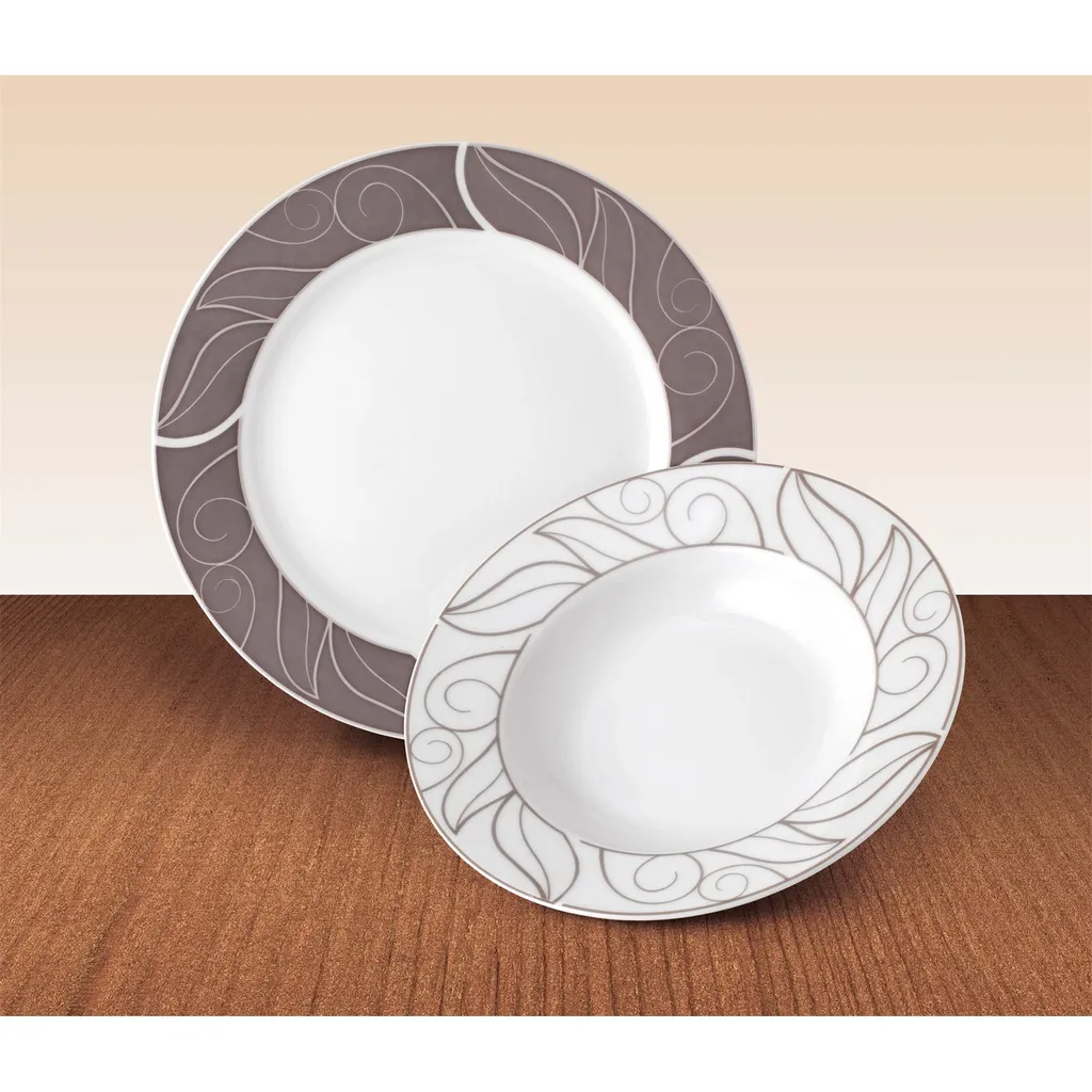 WELLCO Tafelset Grenoble Porzellan 12teilig 2 WELLCO Tafelset Grenoble Porzellan 12teilig – Bild 2