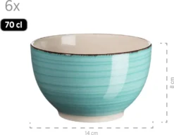 Mäser 931614 Kombiservice Lumaca Für 6 Personen, Steingut, Türkis (1 Set, 30-teilig) -LuxeTafel Verkäufe df43a3d39d988d848d558271a7e01740