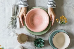 Mäser 931492 Lumaca Frühstück-Service Für 6 Personen Im Vintage Look, Handbemalte Keramik, Steingut, Rauchblau, 18-teilig (1 Set) -LuxeTafel Verkäufe e0ff16aba32d1e18a7b5b1c1853f2eb9