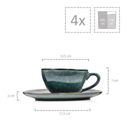 Sänger SÄNGER Kaffeetassen Set Darwin 8 Teilig Für 4 Personen -LuxeTafel Verkäufe e332de2ff4ceaff7d13b84d22525e4e7