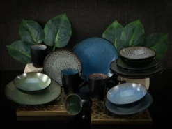 CreaTable 23629 Kombiservice Bali Für 4 Personen, Steinzeug, Mehrfarbig (1 Set, 16-teilig) -LuxeTafel Verkäufe e37088f131edd97ab63750fc2e111b8e