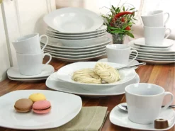 CreaTable 19511 Tafelservice Amelie Für 6 Personen + Uni, Porzellan, Weiß (1 Set, 12-teilig) -LuxeTafel Verkäufe e636613ca2e60b3cb224aee19541a53f