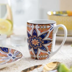 Vancasso Tafelservice Porzellan, JASMIN 16 Teiliges Essgeschirr Kombiservice, Handbemaltes Geschirrset Für 4 Personen, Böhmischer Stil -LuxeTafel Verkäufe e9f801ad69f3264e323646cf99f1a8ca