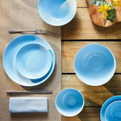 Tafelservice Diwali Light Blue Hellblau 18-teilig LUMINARC Hartglasgeschirr Geschirrset Tafelset Essservice Geschirr -LuxeTafel Verkäufe eaad49fd9f820809906982796d88abf9