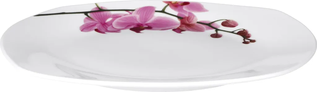 Kaffeeservice 18-tlg. Kyoto Orchidee Leicht Eckig Porzellan Für 6 Personen Weiß MitNachbildung 8 Kaffeeservice 18-tlg. Kyoto Orchidee Leicht Eckig Porzellan Für 6 Personen Weiß MitNachbildung – Bild 8