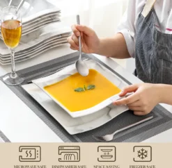 MALACASA, Serie Flora, Marmor Porzellan Tafelservice 12 Teiligen Set Kombiservice Geschirrset Mit Je 6 Speiseteller Und 6 Suppenteller Für 6 Personen 9 MALACASA, Serie Flora, Marmor Porzellan Tafelservice 12 Teiligen Set Kombiservice Geschirrset Mit Je 6 Speiseteller Und 6 Suppenteller Für 6 Personen -LuxeTafel Verkäufe f24680c375189f3132dfac133007cb0a 1