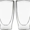 Duos 2x 310ml Doppelwand Latte Macchiato Thermogläser - Set Mit Schwebe-Effekt, Auch Für Tee, Eistee, Säfte, Wasser, Cola, Cocktails Geeignet, DUOS By Feelino
