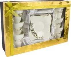 12-teiliges Medusa Mäander Kaffeeservice Mit Goldschliff Kaffeetassen Für 6 Personen 6 Tassen + 6 Untertassen Weiß-Gold Genießen Servieren Kaffee 11 12-teiliges Medusa Mäander Kaffeeservice Mit Goldschliff Kaffeetassen Für 6 Personen 6 Tassen + 6 Untertassen Weiß-Gold Genießen Servieren Kaffee -LuxeTafel Verkäufe f387cbf7af524789870ff9b9fe412709