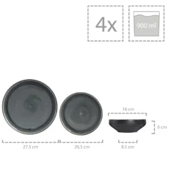 Sänger SÄNGER Steingut Geschirrset Helsinki, Tafelservice 12 Teilig Für 4 Personen -LuxeTafel Verkäufe f4416702493ce460264bf4e6529626f6