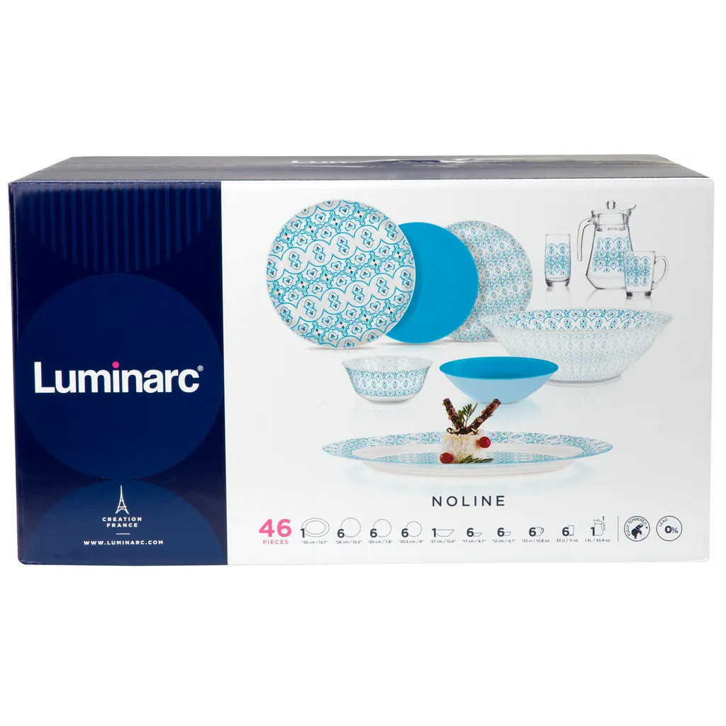 Tafelservice Luminarc Gesichirr Set Essservice 6 Presonen Speiseservice 46 Tlg 3 Tafelservice Luminarc Gesichirr Set Essservice 6 Presonen Speiseservice 46 Tlg – Bild 3