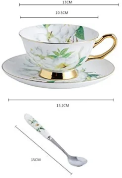 Panbado Floral Kaffeetassen Aus Premium Bone China Porzellan, Beinhaltet 1 Tassen 200 Ml, 1 Untertassen, Und 1 Löffel 8 Panbado Floral Kaffeetassen Aus Premium Bone China Porzellan, Beinhaltet 1 Tassen 200 Ml, 1 Untertassen, Und 1 Löffel -LuxeTafel Verkäufe f819e19d24c00a571de0edd759c53911