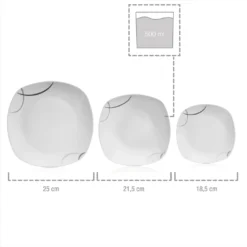 Sänger Tafelservice Bilgola Black Lines 18 Tlg. -LuxeTafel Verkäufe f8674bcd1ccb61e6b3a40c2da5d59752