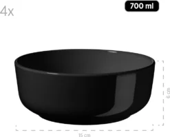 Mäser 931961 Kombiservice Alenia Für 4 Personen, Steinzeug, Schwarz (1 Set, 16-teilig) -LuxeTafel Verkäufe fdfc49c298bd43b0816bc82d751ff9aa