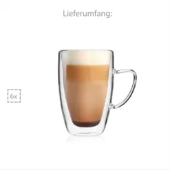 Sänger SÄNGER Doppelwandiges Cappuccino Gläser Set Mit Henkel 6 Teilig 9 Sänger SÄNGER Doppelwandiges Cappuccino Gläser Set Mit Henkel 6 Teilig -LuxeTafel Verkäufe fe2a5447460709e18e23cc7f6daf7664