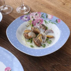 VEWEET 30-teilig Porzellan Tafelservice, Serie 'Hannah', Kombiservice Für 6 Personen, Blau Mit Floral Dekoration -LuxeTafel Verkäufe fee6f9d10420185a6c0c336512081d3b